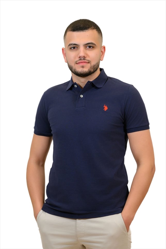 197001NAVY.jpg USPA MAN KING POLO - Image 1